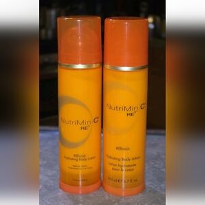 Two 2X Arbonne NutriMin C RE9 Refinish Hydrating Body Lotion 400ml Total!